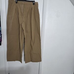 Old Navy Extra High-Rise Pants – Size 16 – Adjustable Waist – Tan
